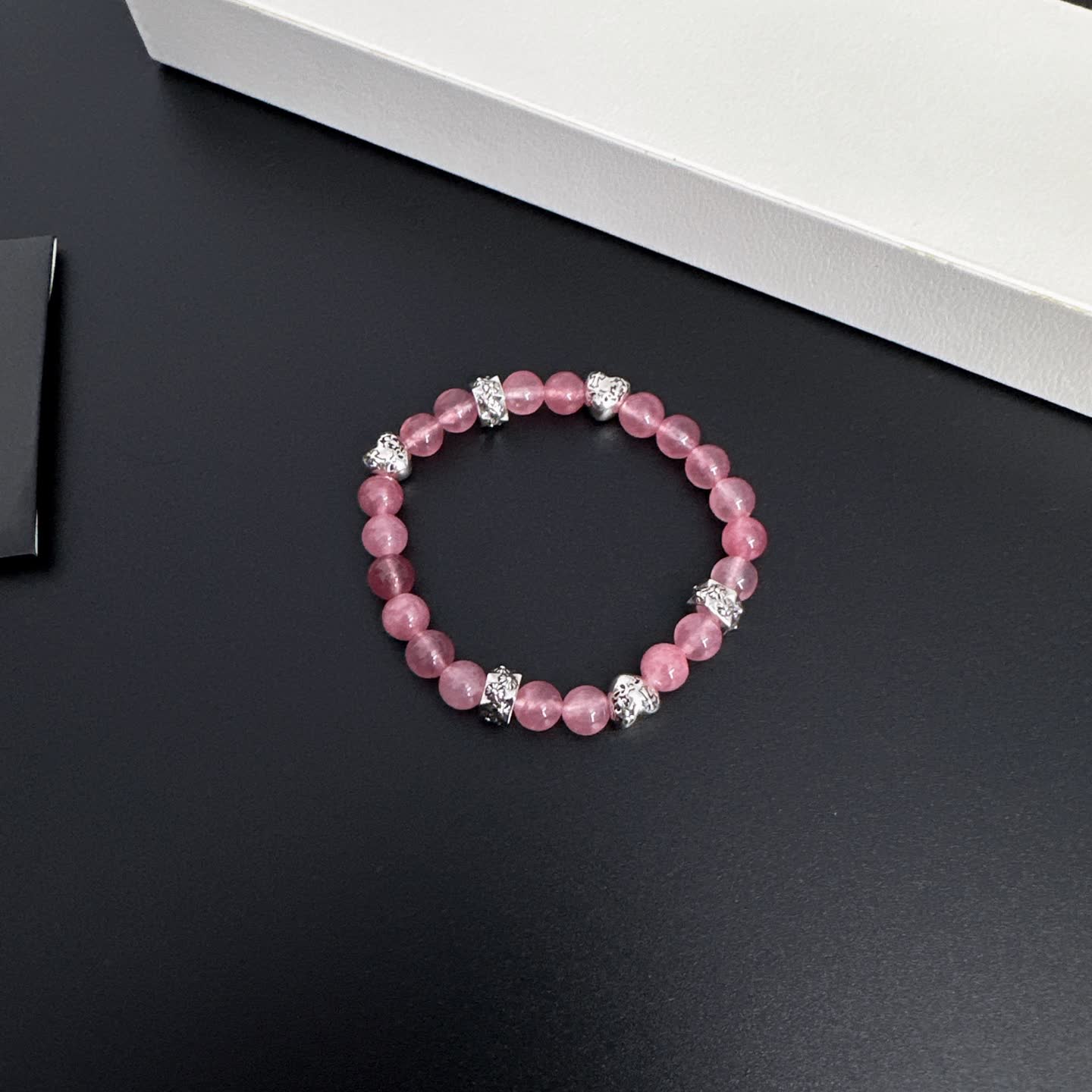 Chrome Hearts Pink Stone Bracelet